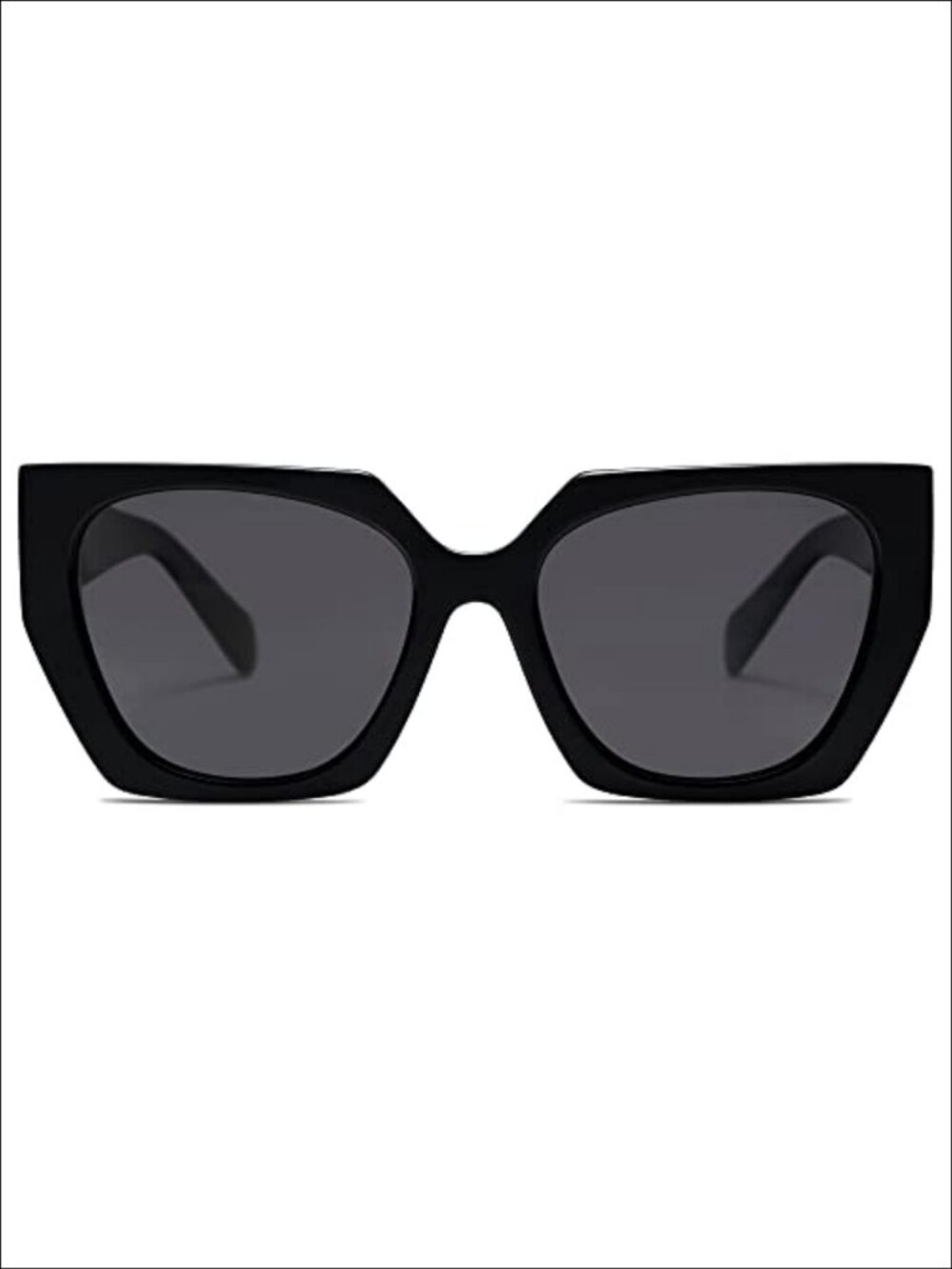 Oversized Polarized Square Cateye Sunglasses UV400 TAC Lens Full Frame